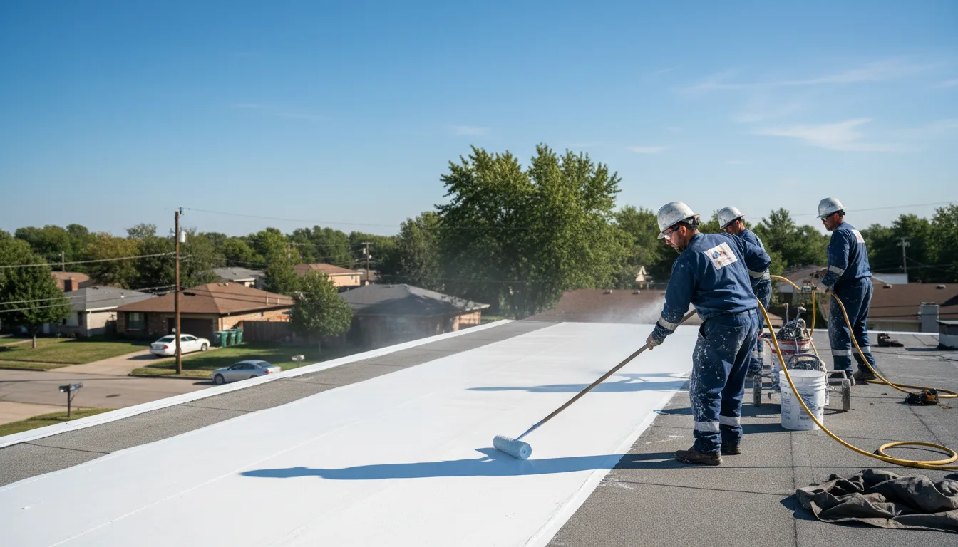 Commercial roof coating in Darling, MS near me